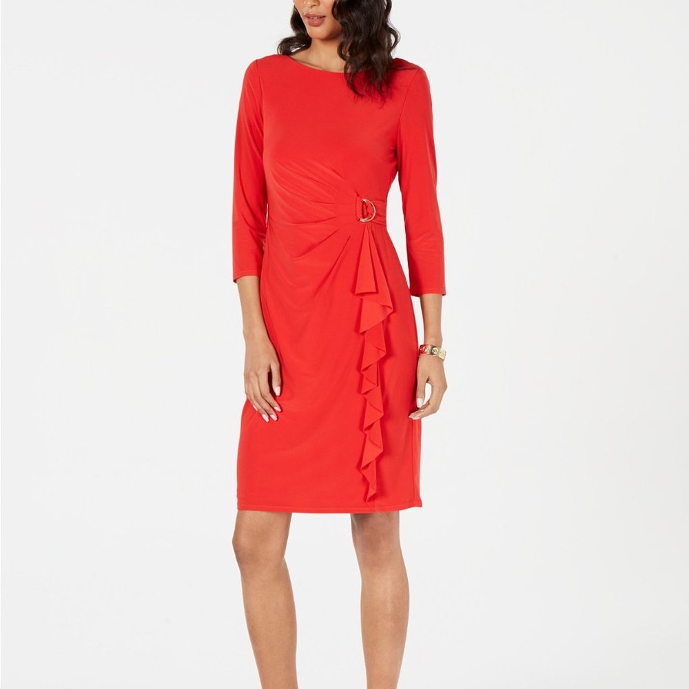 Jessica Howard Faux-Wrap Shift Dress